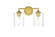 Mayson Two Light Bath Sconce in Brass and Clear (173|LD7315W14BRA)