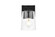 Kacey One Light Bath Sconce in Black and Clear (173|LD7310W5BLK)