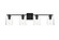 Kacey Four Light Bath Sconce in Black (173|LD7310W33BLK)