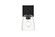 Harris One Light Bath Sconce in Black and Clear (173|LD7309W5BLK)