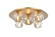 Graham Five Light Flush Mount in Gold and Clear (173|3509F16G)