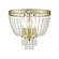 Valentina Three Light Ceiling Mount in Hand Applied Winter Gold (107|51864-28)