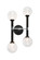 Stellar Four Light Wall Sconce in Black (423|W75304BKCL)