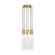 Pylon LED Chandelier in Natural Brass (182|700TRSPPYLC8RNB-LED930)