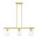 Clarion Three Light Linear Chandelier in Satin Brass (107|49273-12)