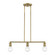 Lansdale Three Light Linear Chandelier in Antique Brass (107|47163-01)