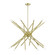 Soho 20 Light Chandelier in Satin Brass (107|46779-12)