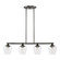 Willow Four Light Linear Chandelier in Black Chrome (107|46724-46)