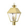 Wentworth Three Light Outdoor Post Top Lantern in Natural Brass (107|27219-08)