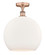 Edison One Light Semi-Flush Mount in Antique Copper (405|616-1F-AC-G121-14)