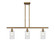 Ballston Three Light Island Pendant in Brushed Brass (405|516-3I-BB-G804)