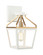 Mavonshire One Light Wall Sconce in White / Aged Gold Brass (423|W67001WHAG)