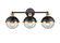 Ellmira Three Light Vanity in Matte Black/ Aged Brass (59|4253-MB/AB)