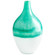 Vase in Turquoise/White (208|09521)