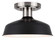 Bello One Light Semi-Flush Mount in Brushed Nickel/Matte Black (387|ISF1055A01BKN)