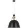 Gunner LED Pendant in Black and Polished Aluminum (268|TOB 5641BLK/PAL)