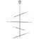 Rousseau LED Chandelier in Antique-Burnished Brass (268|KW 5593AB-ECG)