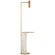 Alma LED Floor Lamp in Antique-Burnished Brass and White Marble (268|KW 1612AB/WM)