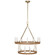 Darlana Wrapped LED Chandelier in Antique-Burnished Brass and Natural Rattan (268|CHC 5878AB/NRT)