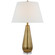 Aris LED Table Lamp in Antique-Burnished Brass and Clear Glass (268|CHA 8185AB-L)