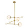 Teatro Three Light Chandelier in Brushed Gold (43|D296C-3CH-BG)