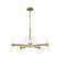 Litto Five Light Chandelier in Brushed Gold (43|D294C-5CH-BG)