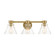 Willow Creek (existing DF extension) Three Light Vanity in Brushed Gold (43|D204M-3B-BG)