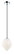 Gemma One Light Pendant in White (423|C78001OP)