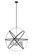 Cavallo Ten Light Chandelier in Hammered Black / Chrome (224|463-36HBK-CH)