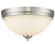 Bordeaux Three Light Flush Mount in Brushed Nickel (224|435F3-BN)