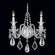 Hamilton Rock Crystal Two Light Wall Sconce in Silver (53|5502AM)