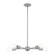 Lansdale Five Light Chandelier in Nordic Gray w/ Brushed Nickels (107|46135-80)