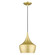 Waldorf One Light Pendant in Soft Gold with Polished Brass (107|41186-33)