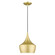 Waldorf One Light Pendant in Soft Gold with Polished Brass (107|41186-33)