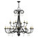 Daphne 18 Light Chandelier in Black with Antique Brass (107|40870-04)