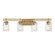 Baxter Four Light Bathroom Vanity in Warm Brass (159|V6-L8-6090-4-322)
