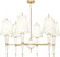 Jonathan Adler Versailles Six Light Chandelier in Lily Lacquered Paint w/Modern Brass (165|W904X)