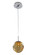 Meteor One Light Mini Pendant in Chrome (33|309510CH/AMBER)