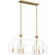 Dusty Lane Six Light Linear Chandelier in Matte White (10|DSL638W)