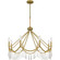 Airedale Eight Light Chandelier in Aged Brass (10|AID5030AB)