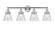 Edison Four Light Bath Vanity in Matte Black (405|616-4W-BK-G62)