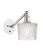 Ballston One Light Wall Sconce in White Polished Chrome (405|317-1W-WPC-G402)