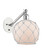 Ballston LED Wall Sconce in White Polished Chrome (405|317-1W-WPC-G121-8RW-LED)