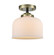 Nouveau One Light Semi-Flush Mount in Black Antique Brass (405|284-1C-BAB-G71)