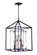 Aaron Four Light Pendant in Flat Black/Satin Brass (46|58094-FBSB)