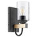 5140 Pepper Glass Lighting Series One Light Wall Mount in Textured Black w/ Driftwood finish (19|5140-1-69)
