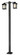 Mesa Two Light Outdoor Post Mounted Fixture in Black (224|523-2-536P-BK)