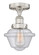 Edison One Light Semi-Flush Mount in Brushed Satin Nickel (405|616-1F-SN-G534)