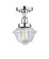 Edison One Light Semi-Flush Mount in Polished Chrome (405|616-1F-PC-G532)