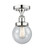 Edison One Light Semi-Flush Mount in Polished Chrome (405|616-1F-PC-G204-6)